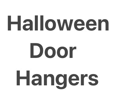 Halloween Door Hangers